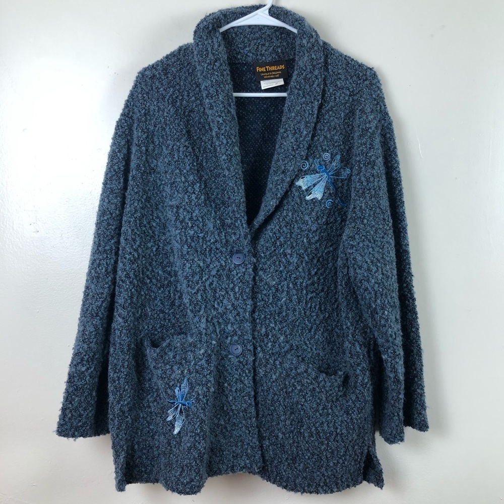 Fine Threads Unique Dragonfly Sweater - Picture 1 of 5